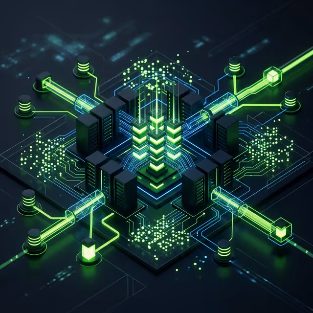 Conceptual 3D server architecture and API data flow